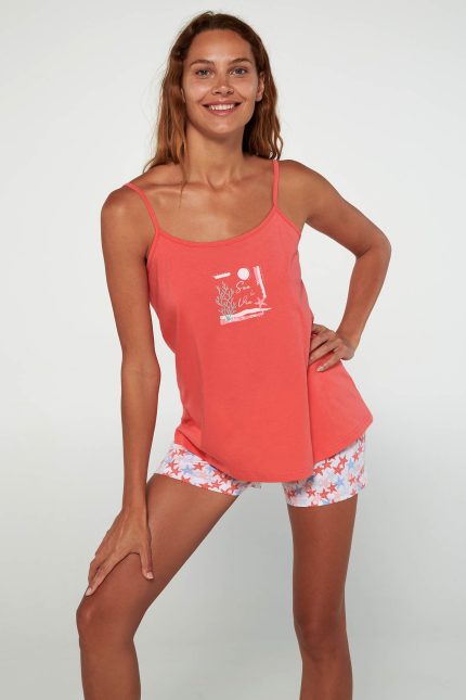 Vamp Νεανική Βαμβακερή Πιτζάμα Baby Doll 20284 Lamoda.gr