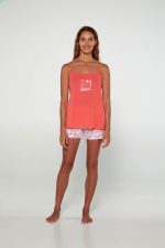 Vamp Νεανική Βαμβακερή Πιτζάμα Baby Doll 20284 Lamoda.gr