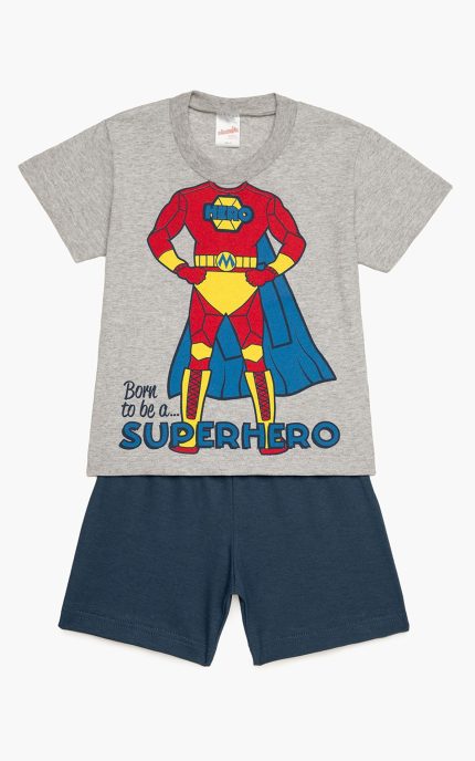 Minerva Βρεφική Πυτζάμα Για Αγόρια Superhero 90-62215 Lamoda.gr