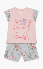 Minerva Βρεφική Πυτζάμα με Τύπωμα Lovely Cats 90-62202 Lamoda.gr