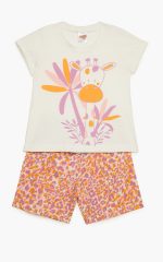 Minerva Βρεφική Πυτζάμα με Τύπωμα Giraffe 90-62205 Lamoda.gr
