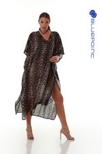 Bluepoint Μακρύ Καφτάνι Παραλίας Animal Print 24084052 Lamoda.gr