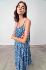 Vamp Γυναικείο Εμπριμέ Μακρύ Φόρεμα Viscose 18499 Lamoda.gr