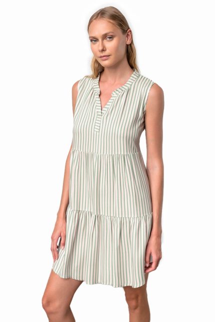Vamp Καλοκαιρινό Δροσερό Φόρεμα Viscose 18062 Lamoda.gr