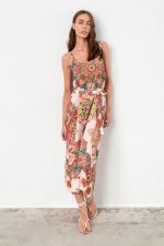 Vamp Γυναικείο Εμπριμέ Μακρύ Φόρεμα Viscose 18468 Lamoda.gr