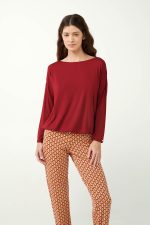 Vamp Γυναικεία Πιτζάμα Χειμερινή Micromodal 21032 Lamoda.gr