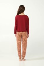 Vamp Γυναικεία Πιτζάμα Χειμερινή Micromodal 21032 Lamoda.gr