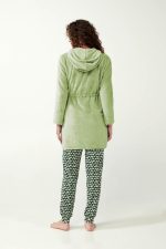 Μονόχρωμη Fleece Ρόμπα με Φερμουάρ Vamp 21330