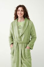 Vamp Μακριά Χειμερινή Ρόμπα Fleece 21332 Lamoda.gr