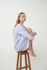 Vamp Γυναικείο Βαμβακερό Νυχτικό Με Πιέτες 21380 Lamoda.gr