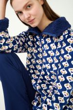 Vamp Χειμερινή Ρόμπα Fleece με Φερμουάρ 21410 Lamoda.gr