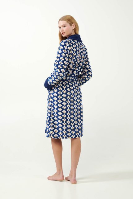 Vamp Μακριά Γυναικεία Σταυρωτή Fleece Ρόμπα 21412 Lamoda.gr