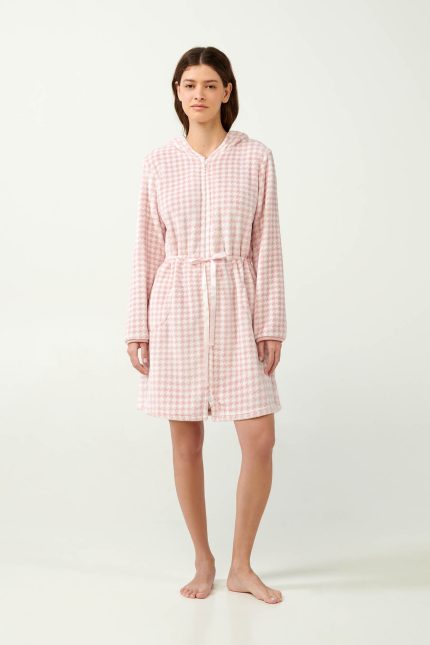 Vamp Fleece Ρόμπα Πιε-Ντε-Πουλ με Φερμουάρ 21420 lamoda.gr