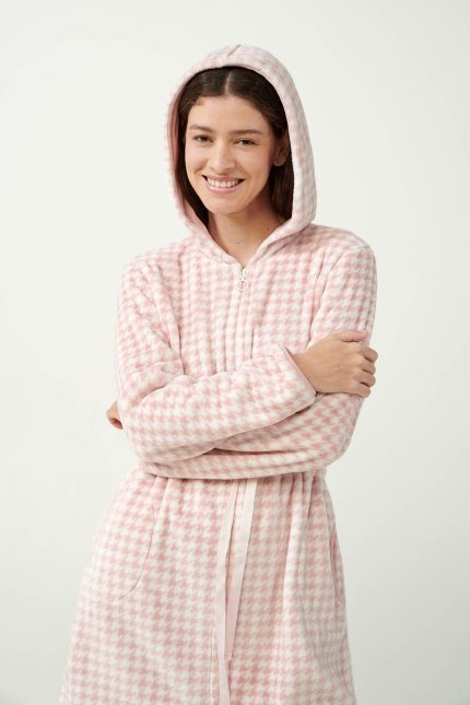 Vamp Fleece Ρόμπα Πιε-Ντε-Πουλ με Φερμουάρ 21420 lamoda.gr