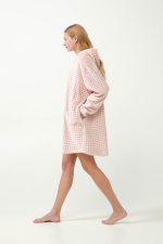 Vamp Χειμερινή Ρόμπα Fleece με Κουκούλα 21423 Lamoda.gr