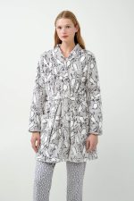 Vamp Σταυρωτή Ρόμπα Fleece με Λαγουδάκια 21462 Lamoda.gr