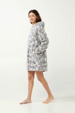 Vamp Χειμερινή Ρόμπα Fleece με Κουκούλα 21463 Lamoda.gr