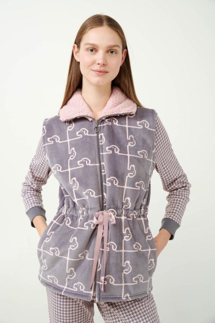 Vamp Γυναικείο Γιλέκο Fleece με Φερμουάρ 21480 Lamoda.gr