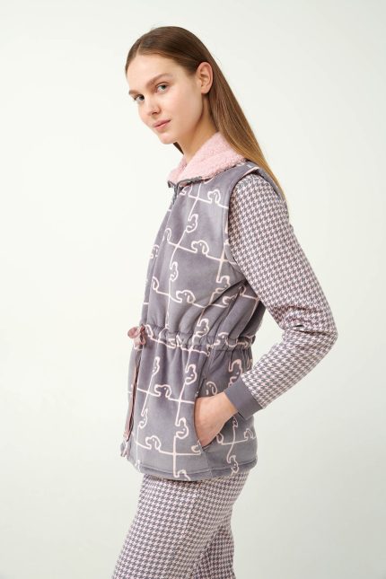 Vamp Γυναικείο Γιλέκο Fleece με Φερμουάρ 21480 Lamoda.gr