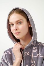 Vamp Γυναικεία Ρόμπα Fleece με Φερμουάρ 21481 Lamoda.gr