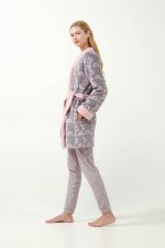 Vamp Γυναικεία Σταυρωτή Fleece Ρόμπα 21482 Lamoda.gr