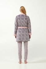 Vamp Γυναικεία Σταυρωτή Fleece Ρόμπα 21482 Lamoda.gr
