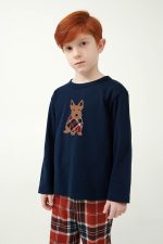 Vamp Παιδική Πυτζάμα Unisex με Καρό Παντελόνι 21515 Lamoda.gr