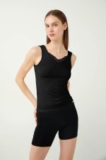 Vamp Γυναικείο Φανελάκι με Φαρδιά Τιράντα Micromodal 21800 Lamoda.gr