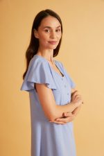 Harmony Κοντομάνικο Νυχτικό με Κουμπάκια 33-606825 Lamoda.gr