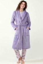 Vamp Μακριά Χειμερινή Ρόμπα Fleece 21332 Lamoda.gr
