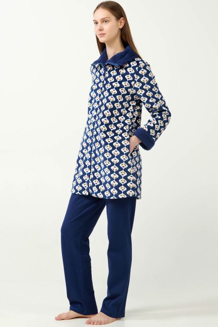 Vamp Χειμερινή Ρόμπα Fleece με Φερμουάρ 21410 Lamoda.gr