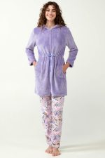 Vamp Γυναικεία Ρόμπα Fleece με Φερμουάρ 21330 Lamoda.gr