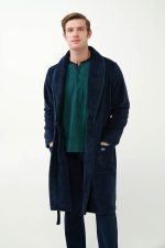 Vamp Ανδρική Μακριά Ρόμπα Χειμερινή Fleece 21607 Lamoda.gr
