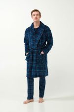 Vamp Ανδρική Μακριά Ρόμπα Χειμερινή Fleece 21628 Lamoda.gr