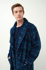 Vamp Ανδρική Μακριά Ρόμπα Χειμερινή Fleece 21628 Lamoda.gr