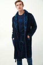 Vamp Ανδρική Μακριά Ρόμπα Χειμερινή Fleece 21629 Lamoda.gr