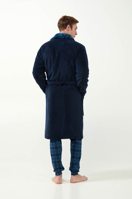 Vamp Ανδρική Μακριά Ρόμπα Χειμερινή Fleece 21629 Lamoda.gr