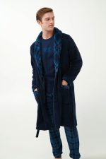 Μακριά Σταυρωτή Fleece Ρόμπα Vamp 21629