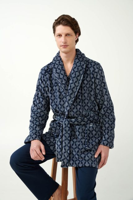 Vamp Ανδρική Σταυρωτή Fleece Ρόμπα 21696 Lamoda.gr