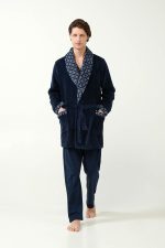 Vamp Ανδρική Σταυρωτή Fleece Ρόμπα 21696 Lamoda.gr