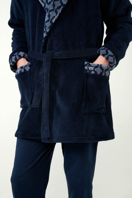 Vamp Ανδρική Σταυρωτή Fleece Ρόμπα 21696 Lamoda.gr