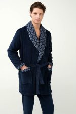 Vamp Ανδρική Σταυρωτή Fleece Ρόμπα 21696 Lamoda.gr