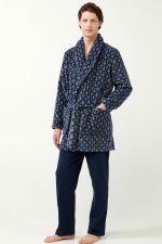 Vamp Ανδρική Σταυρωτή Fleece Ρόμπα 21696 Lamoda.gr