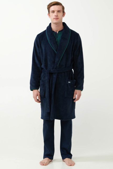Vamp Ανδρική Μακριά Ρόμπα Χειμερινή Fleece 21607 Lamoda.gr