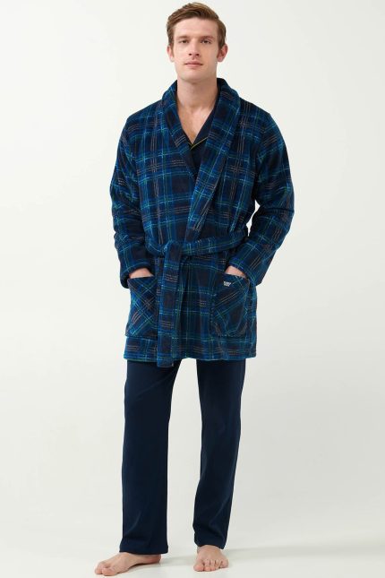Vamp Ανδρική Χειμερινή Ρόμπα Fleece 21627 Lamoda.gr