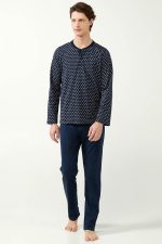 Vamp Ανδρική Πυτζάμα Χειμερινή με Κουμπιά 21690 Lamoda.gr
