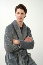 Μακριά Σταυρωτή Fleece Ρόμπα Vamp 21707