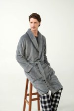 Μακριά Σταυρωτή Fleece Ρόμπα Vamp 21707