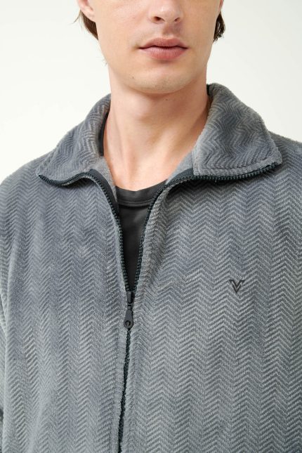 Vamp Ανδρική Ζακέτα Ρόμπα Χειμερινή Fleece 21706 Lamoda.gr