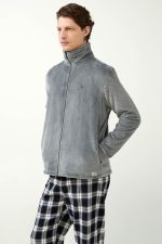 Vamp Ανδρική Ζακέτα Ρόμπα Χειμερινή Fleece 21706 Lamoda.gr